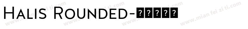 Halis Rounded字体转换